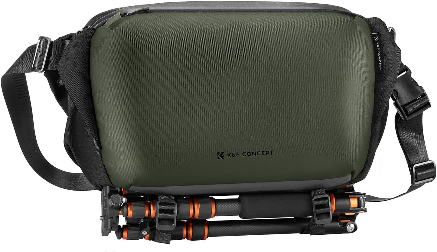 K&F Concept 2 in 1 Sling Bag Everyday Shoulder Bag & Multifunction Photography Crossbody Camera DSLR Backpack Portable Bag