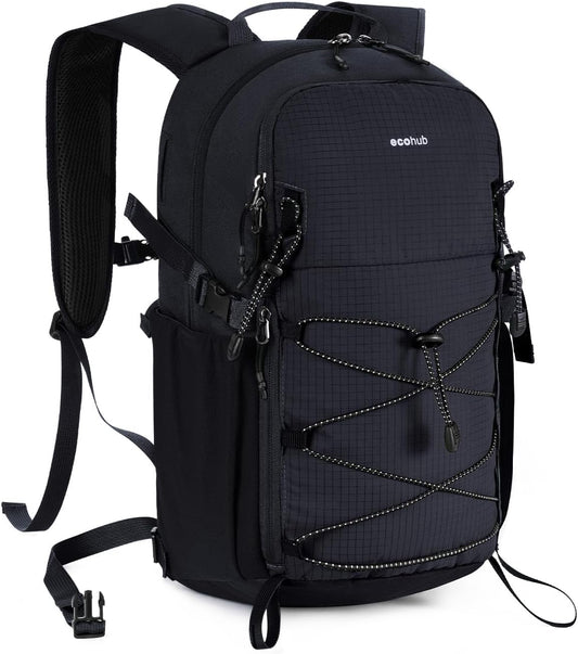 ECOHUB Small Hiking Backpack for Men Women, 20L Lightweight Travel Backpacks Water Resistant Camping Cycling Hiking Daypack