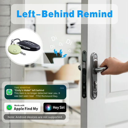 Air Tracker, Smart Bluetooth Tracker Works with Apple Find My (iOS Only), Item Finder Locator for Keys, Luggage, Backpack, IP67 Waterproof, Green