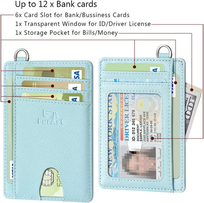 FurArt Slim Minimalist Wallet, Front Pocket Wallets, RFID Blocking, Credit Card Holder for Men & Women