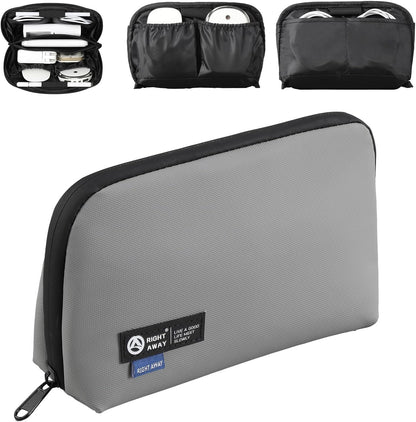 RIGHT AWAY Electronic Organizer,Waterproof Travel Accessories Storage, Tech Pouch for Cord, Power bank, Airpods, Daily Items