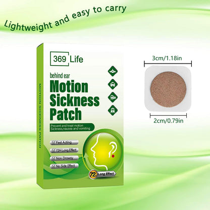 Motion Sickness Patches for Car and Boat Rides, Ships, Cruise and Airplane & Other Forms of Transport - Travel Essentials, for Adults and Kids (48 Count)