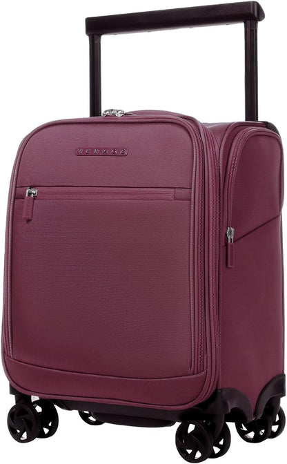 Verage Underseat Carry On Luggage with Spinner Wheels 15 inch Overnight Suitcase Travel Business Bag for Airlines Men Women