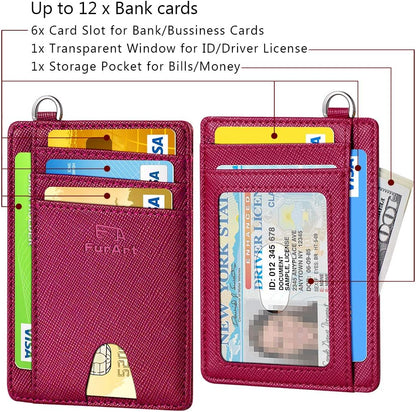 FurArt Slim Minimalist Wallet, Front Pocket Wallets, RFID Blocking, Credit Card Holder for Men & Women