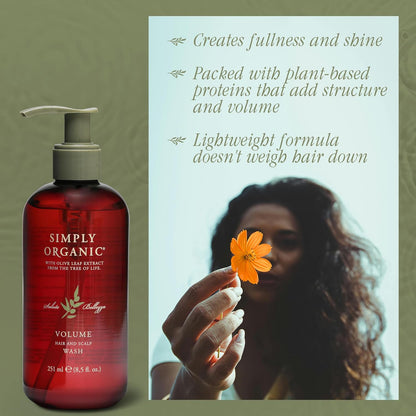 Thinning Hair Volumizing Shampoo Scalp Wash, Made in Italy, All Natural Cruelty Free Hair Care for Women & Men, Sweet Orange, Ylang Ylang, Olive Leaf Extract, 251ml/8.5floz, VOLUME