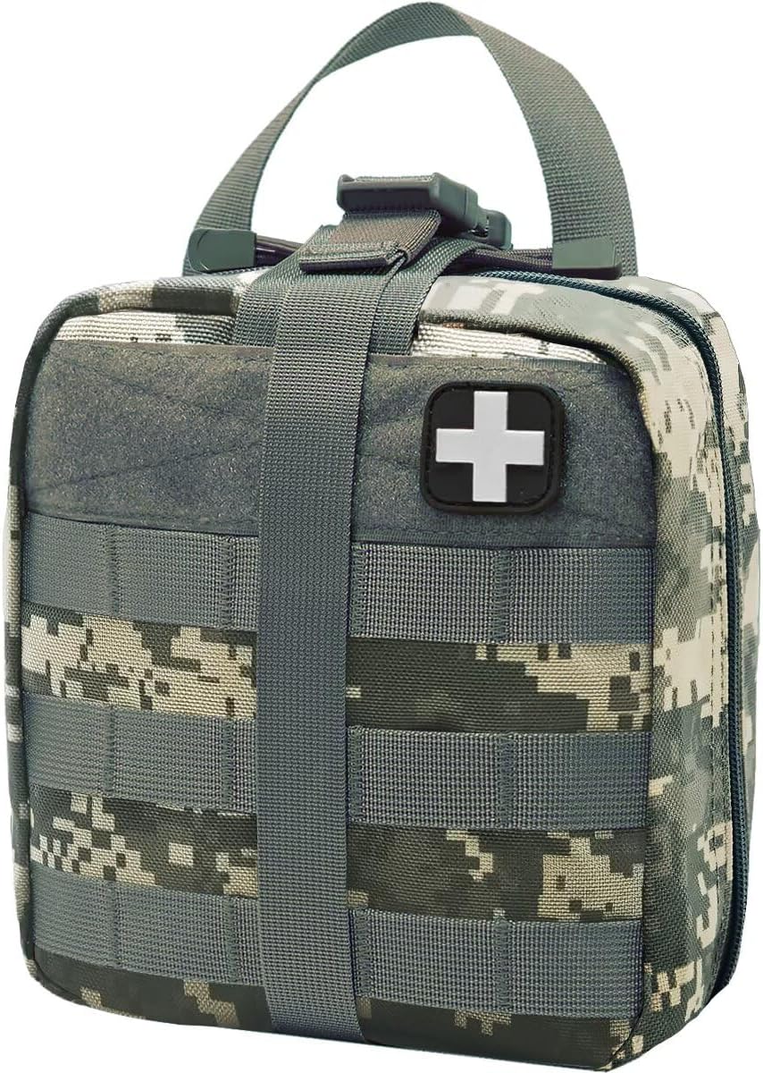 First Aid Kit Med Medical - Kit Rip-Off 180 pcs Water-Resistant Emergency Kit for Camping Hiking Home Outdoor Truck Vehicle Car Fishing Travel Biking