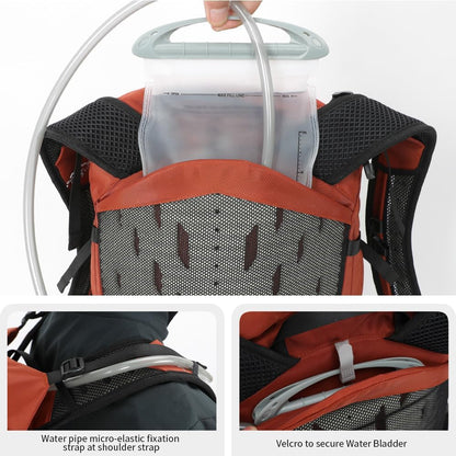 Hiking Hydration Backpack with 3l Water Bladder for Women and Men 25L Water Backpack for Hiking, Cycling, Climbing, Camping