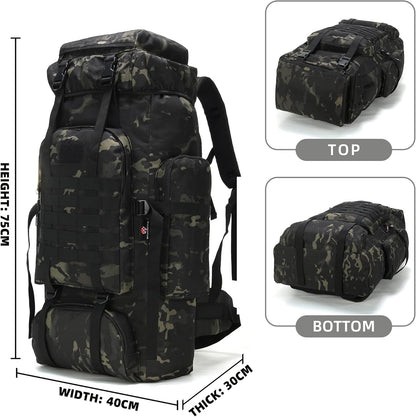 King'sGuard 70L Camping Hiking Backpack Tactical Backpack Military Molle Rucksack Backpack for Outdoor