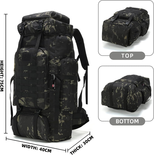 King'sGuard 70L Camping Hiking Backpack Tactical Backpack Military Molle Rucksack Backpack for Outdoor