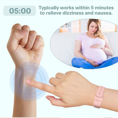 Motion Sickness Bracelets Sea Sickness Wristbands for Motion Sickness / Morning Sickness /Pregnancy Nausea Nausea Bands Acupressure Wristband Motion Sickness Bands(3Pairs-Black+Starlight+Transparent)