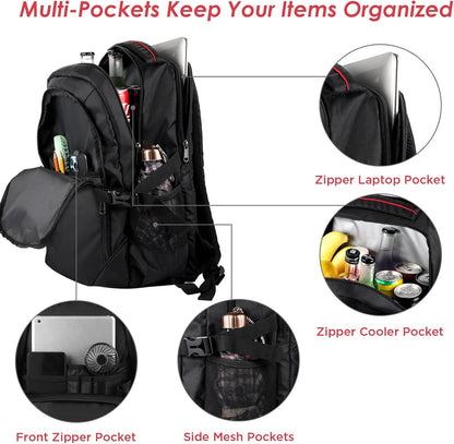 OUTXE Cooler Backpack 22L Insulated Cooler Bag for 15.6" Laptop Lunch Backpack for Work Daily Backpacks