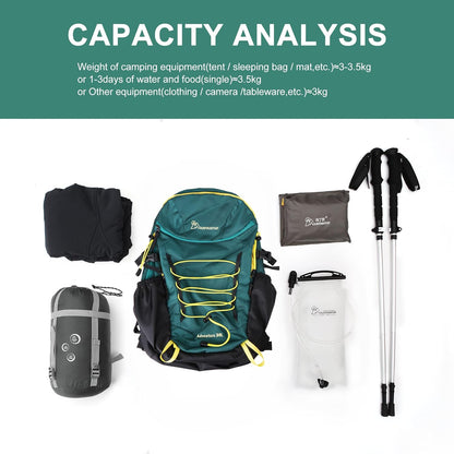 MOUNTAINTOP Hiking Backpack,30L Camping Backpack, Men Women Hiking Daypack Lightweight Travel Backpack for Camping Climbing Skiing Cycling