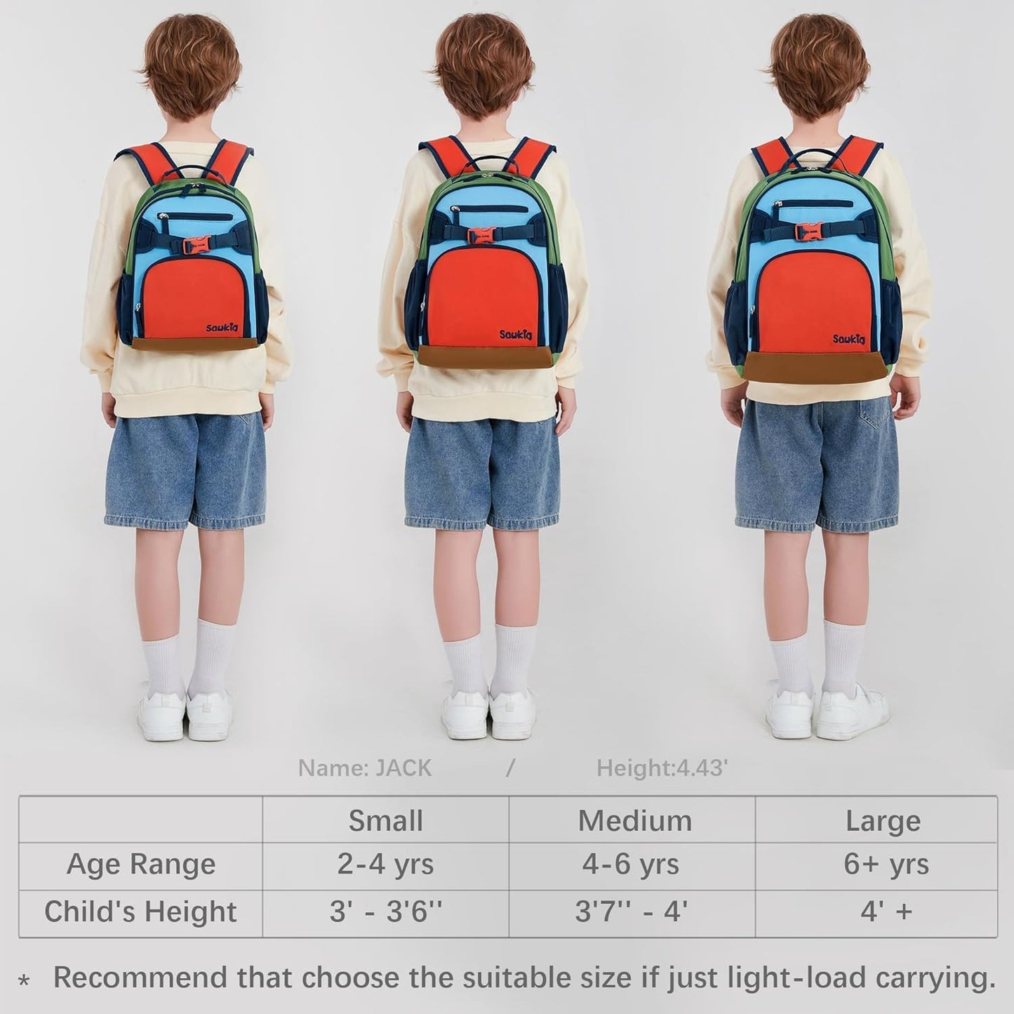 Cute Mini Toddler Backpacks for Boys 2-4 Little Kids Backpack Preschool Bookbag (Orange Blue)