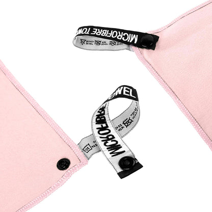 Microfiber Travel Towel, Soft Lightweight Quick Dry Towel, Super Absorbent Compact Travel & Sports & Beach Towels for Camping, Backpack, Gym, Swimming, Yoga, Hiking (S:16"×32" -Pink)
