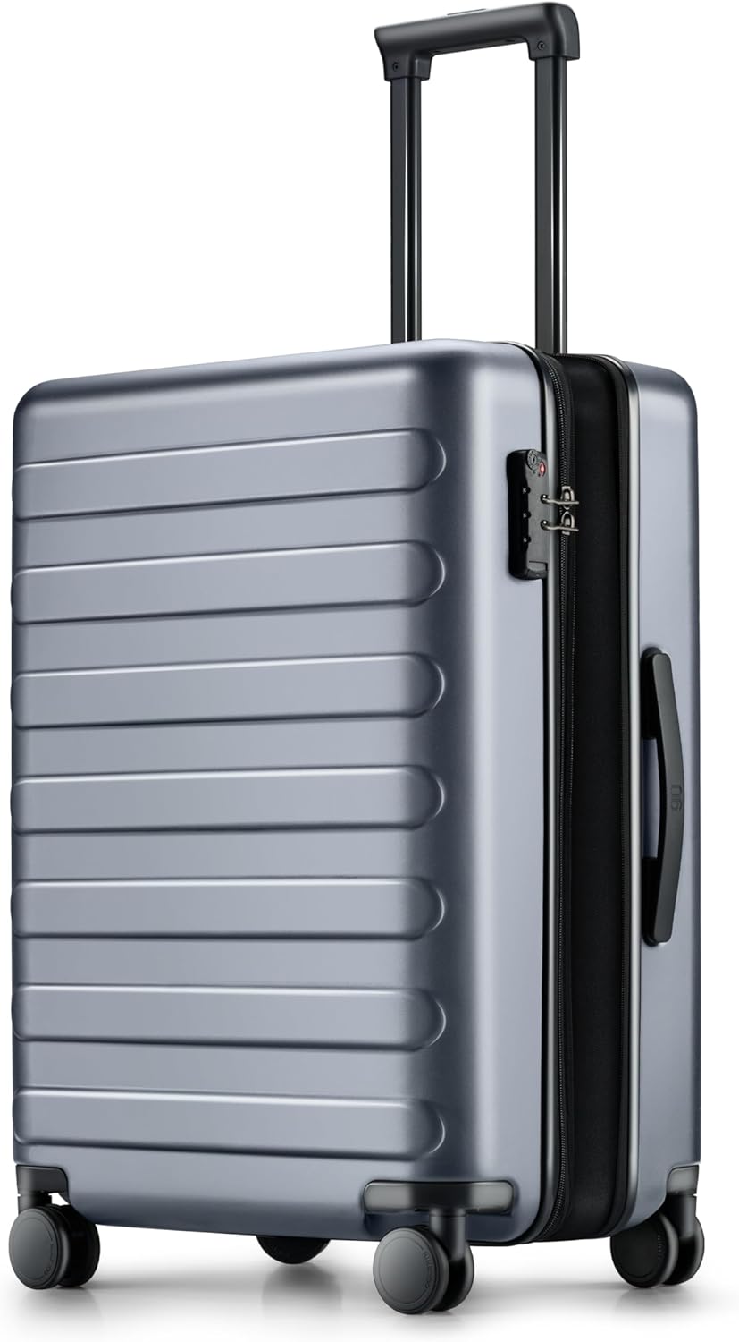 Carry on Luggage 22 X 14 X 9 Airline Approved, 20 Inch Luggage for 3-5 Days Travel, Double Spinner Wheels, 100% Hardshell PC, TSA Lock (00-Grey (Expandable), Carry-On 20-Inch)
