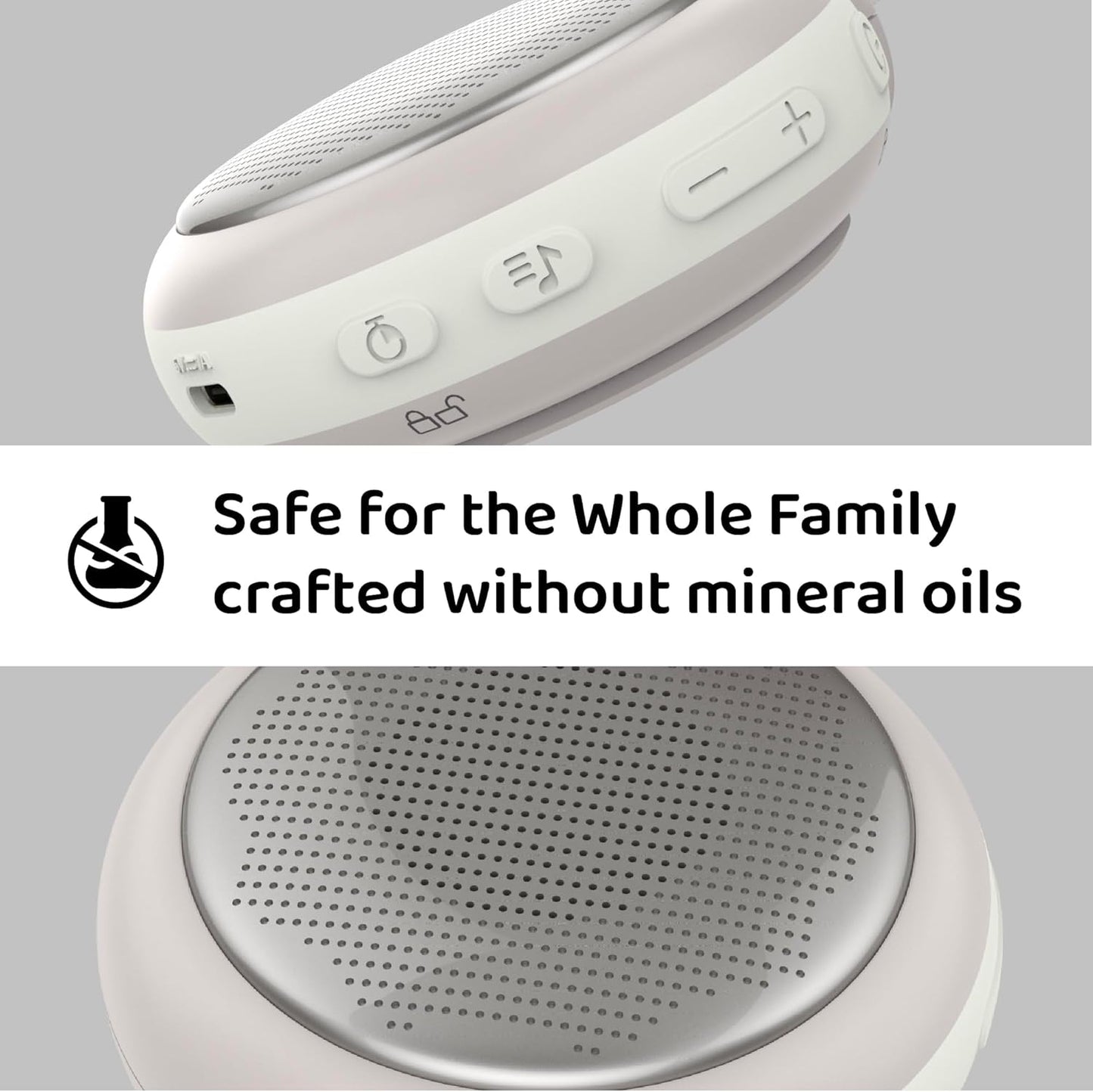 Moonybaby Portable Sound Machine, Baby Sleep Soothe, 9 Soothing Sounds, White Noise, Shush, Sound Therapy and Noise Canceling