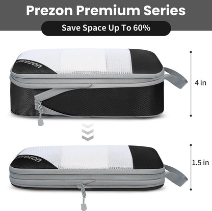 8 Set/6 Set/4 Set Compression Packing Cubes for Travel, Lightweight Vacation Travel Essentials, Travel Accessories for Suitcase Organizer Bags Set, Durable Luggage Organizer