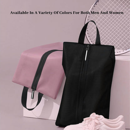 Shoe Bags for Travel Large Capacity Oxford Fabric Portable Shoe Bags, Multi-Functional Dust-Proof and Waterproof Men & Women Travel Shoe Bag for Packing in Suitcase(Pink, 1-Pack)