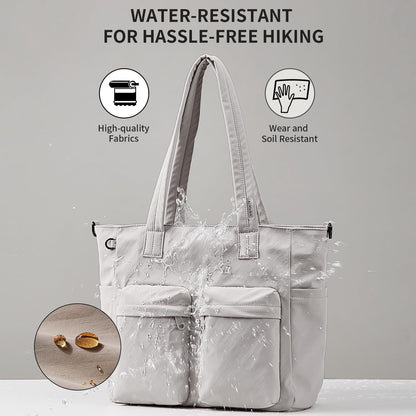aji Tote Bag for women work, Water-Resistant Tote Bag with Multi Pockets,for Work/Travel/College/Daily