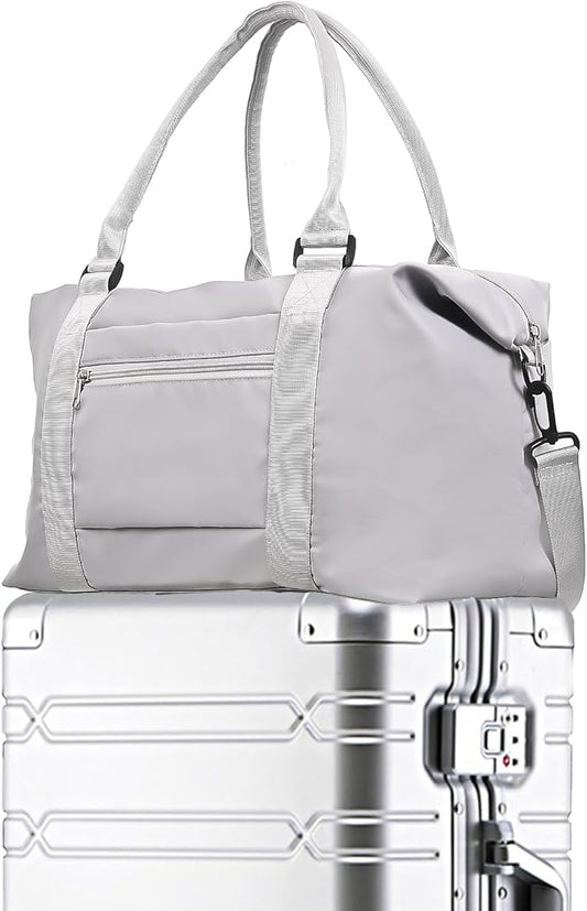 WEICHEN All Aluminum Magnesium 21 inch Carry On Luggage Airline Approved (Light Grey, 21 inch Carry on)