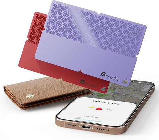 2025 [Apple MFi Certified] (iOS Only) Bluetooth Tracker Smart Finder for Apple Find My, iPhone Card Wallet Finder GPS Tracker, 5-10 Years Battery, Keys Finder and Item Locator for Keys, Bags, Passport
