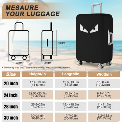 Luggage Covers For Suitcase Tsa Approved, Washable suitcase Cover Elastic Luggage Protector Scratch Resistant Suitcase Cover For 18-20 Inch Wheeled Luggage(Eye-20 inch)