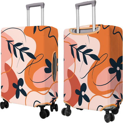 Travel Luggage Cover Suitcase Protector Fits 18-32 Inch Wheel Covers PatternedTravel Related Items Flower Luggage Protector Elastic S