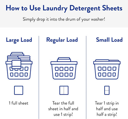 The Clean People Laundry Detergent Sheets - Laundry Soap - Ultra Concentrated, Recyclable Packaging, Stain Fighting - Lavender, 192 Pack