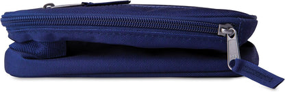PackIt Freezable Classic Lunch Box, True Blue, Built with ECOFREEZE Technology, Collapsible, Reusable, Zip Closure With Front Pocket and Buckle Handle, For Work Lunches and Fresh Lunch On the Go