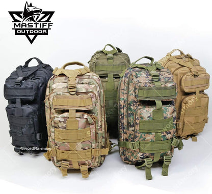 Military Tactical Pack Backpack Army Molle Bug Out Bag Small Rucksack Outdoor Hiking Camping Trekking Hunting