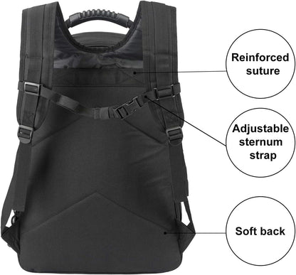 Tactical Backpack Military Backpacks for Men Army Expandable 3 Day Assault Pack Molle Backpacks Bug Out Bag for Camping Hiking Rucksack Fishing