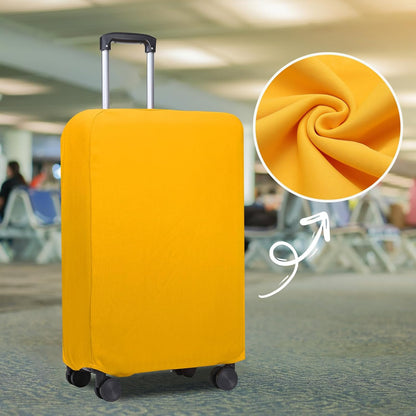 PATIKIL Luggage Cover, Suitcases Covers Elastic Carry on Cover Protector Washable Scratch-Resistant Fits 22-23 Inch Luggage for Travel Business Trips, Yellow