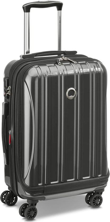DELSEY PARIS Helium Aero Hardside Expandable Luggage with Spinner Wheels, Brushed Charcoal, 2-Piece Set (19/24)