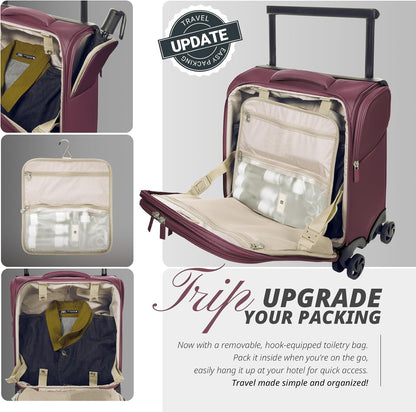 Verage Underseat Carry On Luggage with Spinner Wheels 15 inch Overnight Suitcase Travel Business Bag for Airlines Men Women
