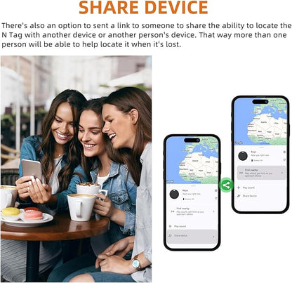 Air Tags for Android, Bluetooth Smart Tags for Android, Luggage Tracker Works with Google Find My Device App, Key Finders Item Locator for Keys, Wallets, Suitcases, Replaceable Battery, 4 Pack