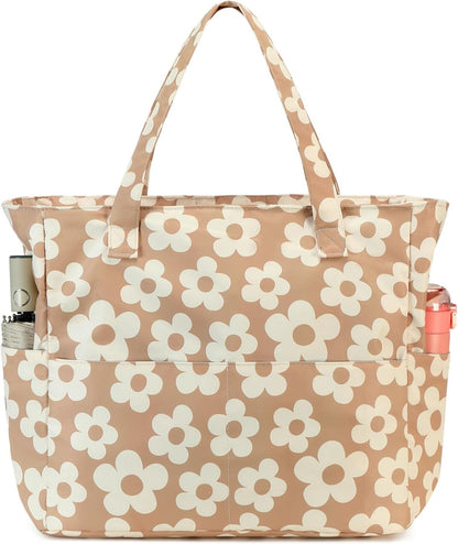 Beach Pool Bags Tote for Women Ladies Large Gym Tote Carry On Bag With Wet Compartment for Weekender Travel Waterproof