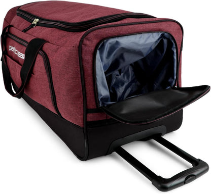 Pacific Gear Rolling Duffel Wheels, 30-inch Luggage, Hockey Bag, Heavy Duty