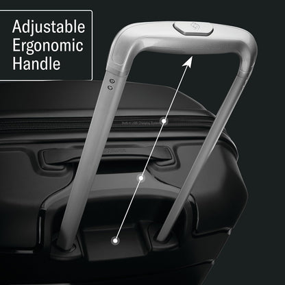 Samsonite Freeform Hardside Expandable with Double Spinner Wheels, Lilac, Checked-Medium 24-Inch