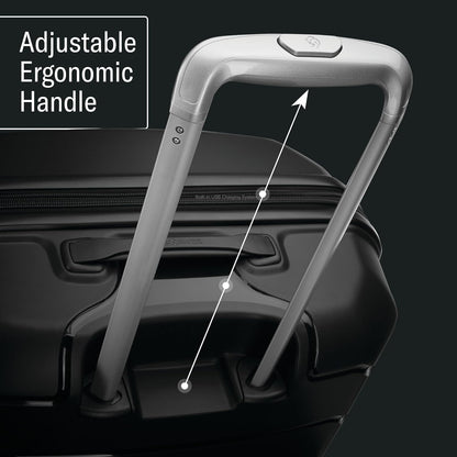 Samsonite Freeform 24-Inch Medium Luggage with Dual 360° Spinner Wheels - Checked Suitcase - TSA Lock, Airline-Approved - Lightweight Durable Polypropylene Expandable Hardshell - Navy