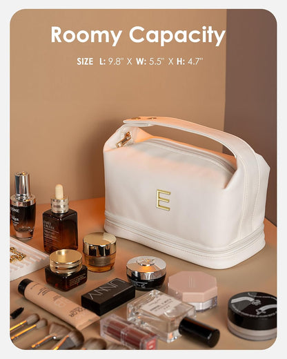 Daughter Gifts, Birthday Gifts Ideas-Personalized Makeup Bag, Office Gifts for Women Cosmetic Bag with Makeup Brush Organizer, Graduation Gifts for Sister, 9 10 11 12 13 14 Year Old Girls