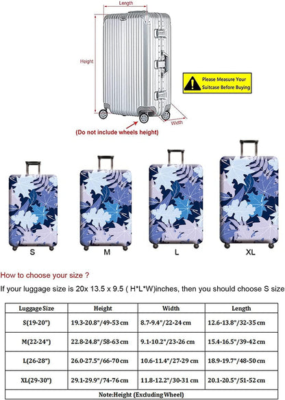 Travel Luggage Cover, Suitcase Protector Bag Fits 19-20 Inch Luggage Bluemaple