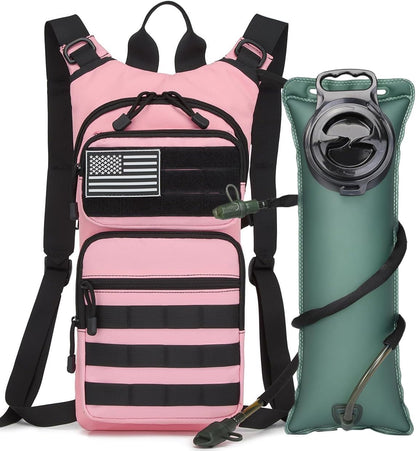 ATBP Insulated Water Hydration Pack Bag with 3L TPU Bladder Tactical Molle Hydration Backpack for Hiking Cycling Running