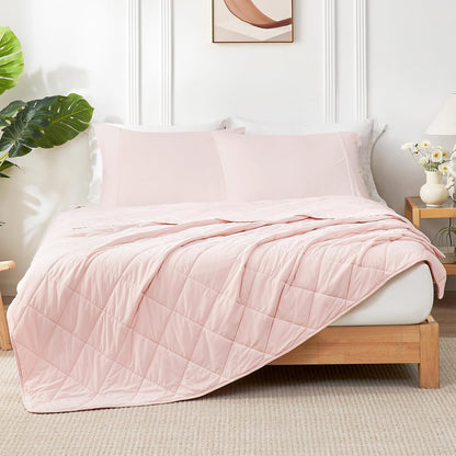 Cozy Bliss Cooling Blanket for Hot Sleepers, Q-Max 0.4 Cooling Comfort Queen Size, Cold Blankets for Night Sweats Sleeping, Ultra-Cool Lightweight Breathable Summer Blanket for Bed