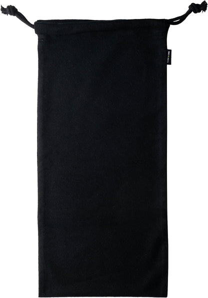 ZENPAC Shoe Dust Bags, Black Duster Flannel Pouch with Drawstring Closure, Washable Breathable Cotton Fabric for Boots, Travel, Luggage, 8x17, 4 Pack