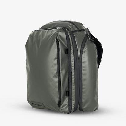WANDRD TRANSIT Travel Backpack (35L): Expandable Carry-On Travel Backpack – Weather-Resistant, Laptop Compartment, Dual Side Access & Camera Cube Compatible Adventure Bag