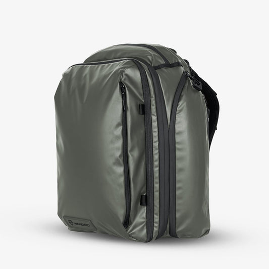 WANDRD TRANSIT Travel Backpack (35L): Expandable Carry-On Travel Backpack – Weather-Resistant, Laptop Compartment, Dual Side Access & Camera Cube Compatible Adventure Bag