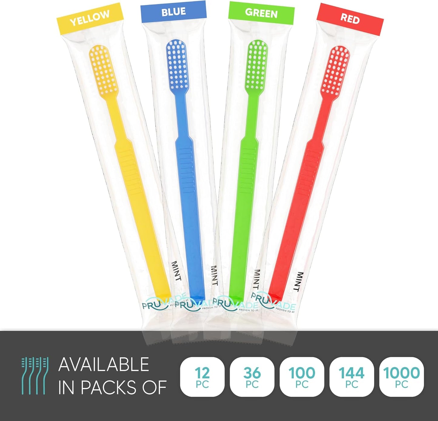144 Pack Disposable Toothbrushes with Toothpaste, Built in - Prepasted Toothbrushes Individually Wrapped |Single Use Waterless Tooth Brush with Soft Bristles for Hotel, Camping, Travel