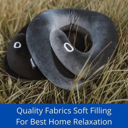 BCOZZY Neck Brace Pillow - Patented Relief for Neck Pain and Supportive Sleep-Soft, Washable, and Adjustable for Comfortable Resting. Black