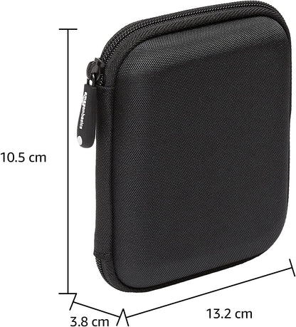 Amazon Basics Small Hard Shell Carrying Case For My Passport Essential External Hard Drive 1 Pack, Black