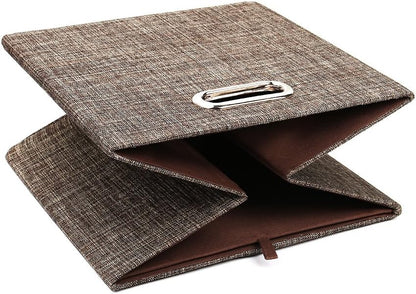Storage Bins Cube Containers Boxes,Thick and Heavy Duty Fabric Drawers, 11×11 inch- Set of 4,Brown
